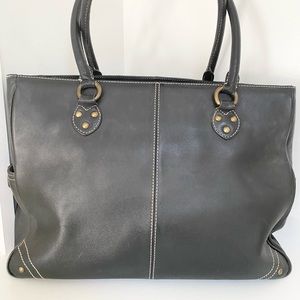 J. Crew laptop bag with contrast stitching